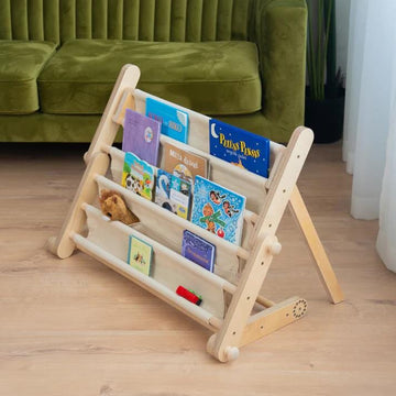 Boekenrek voor het Ette Tete klimrek